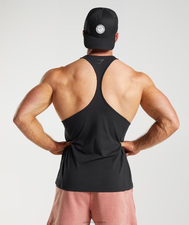 Gymshark longeron de puissance noir Hommes 6HF28987
