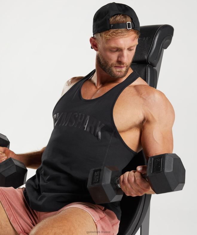 Gymshark longeron de puissance noir Hommes 6HF28987