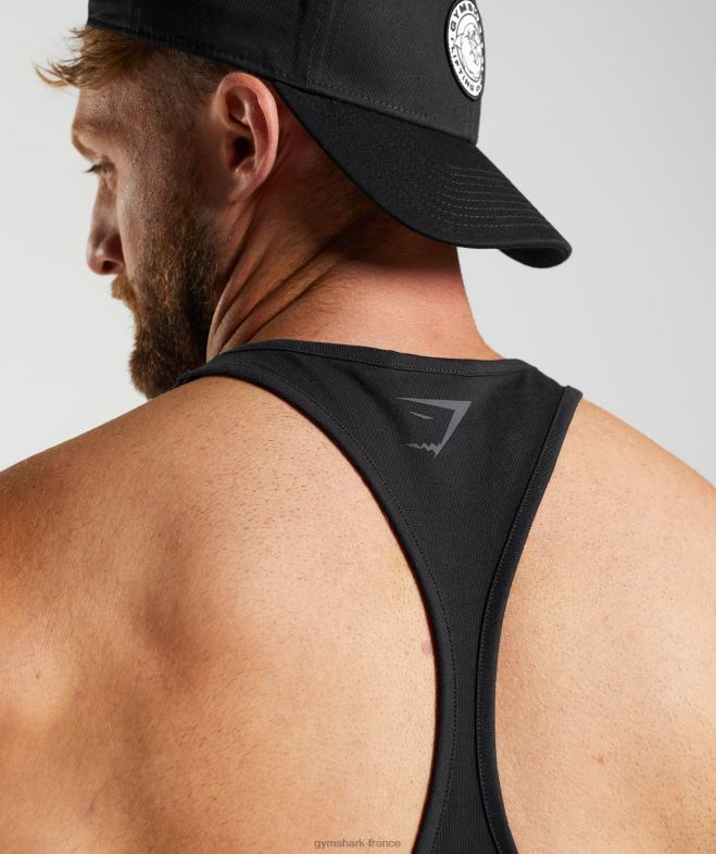 Gymshark longeron de puissance noir Hommes 6HF28987