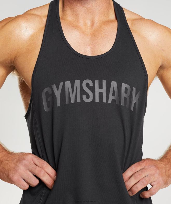 Gymshark longeron de puissance noir Hommes 6HF28987