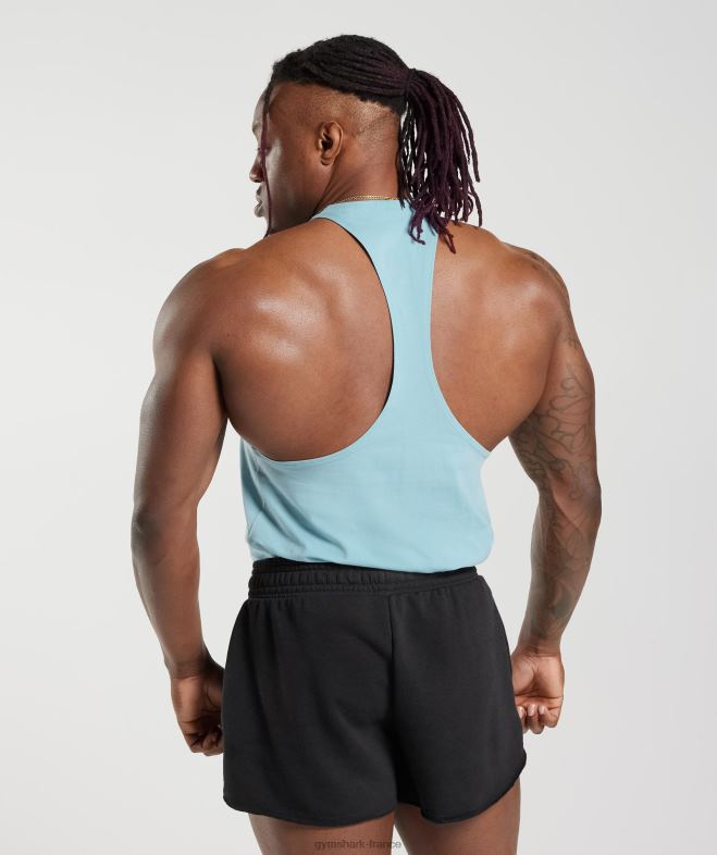 Gymshark longeron hérité bleu iceberg Hommes 6HF281021
