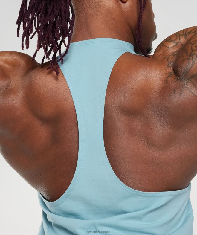 Gymshark longeron hérité bleu iceberg Hommes 6HF281021