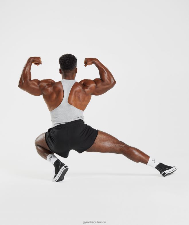 Gymshark longeron hérité chiné gris clair Hommes 6HF281020