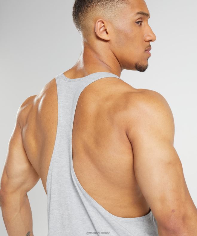 Gymshark longeron hérité chiné à noyau gris clair Hommes 6HF28999