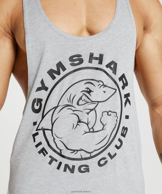 Gymshark longeron hérité chiné à noyau gris clair Hommes 6HF28999