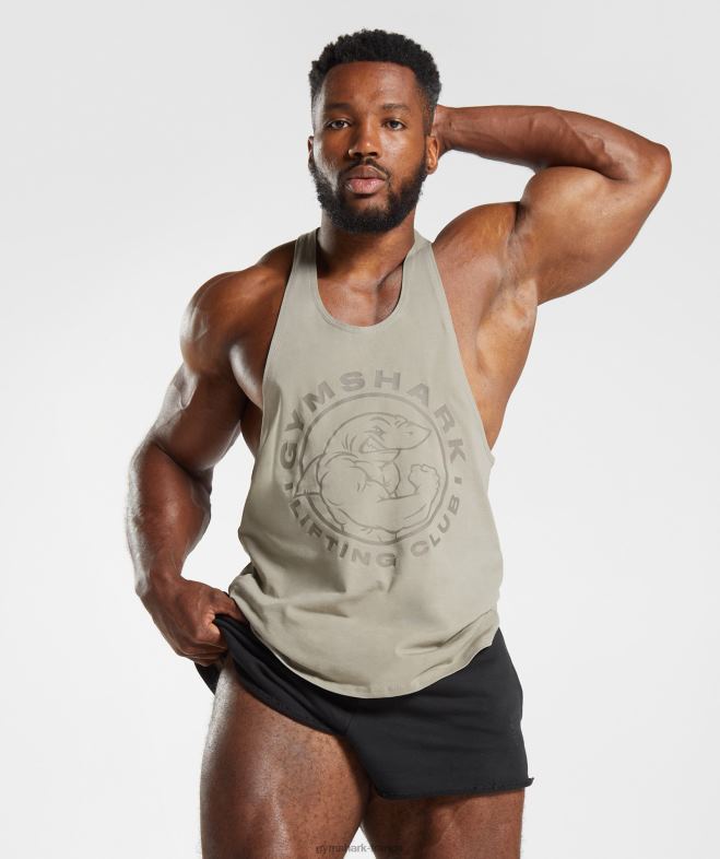 Gymshark longeron hérité marron écru Hommes 6HF281022