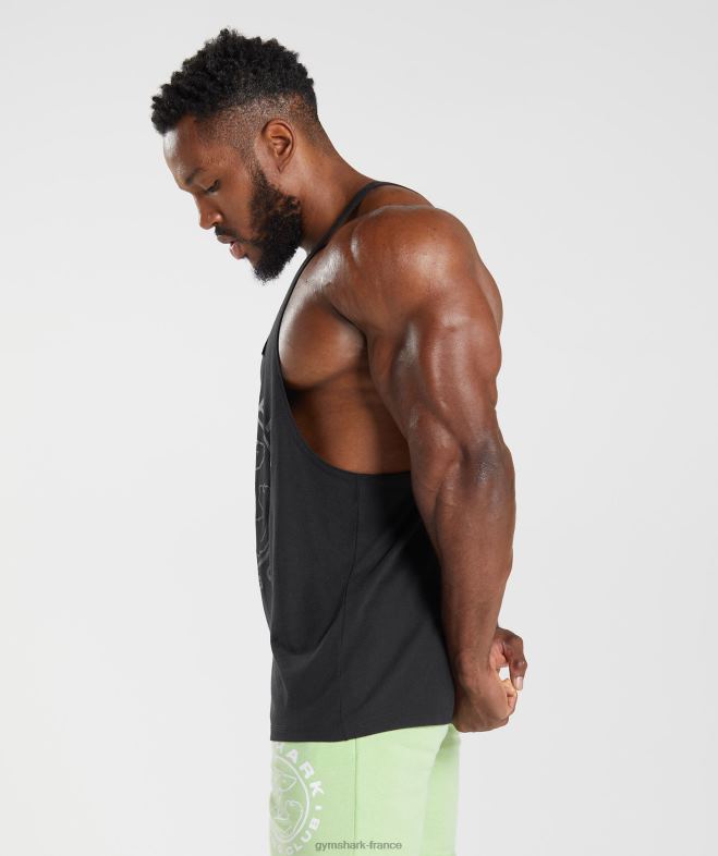Gymshark longeron hérité noir Hommes 6HF281008