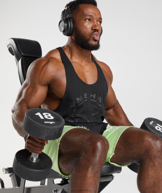 Gymshark longeron hérité noir Hommes 6HF281008