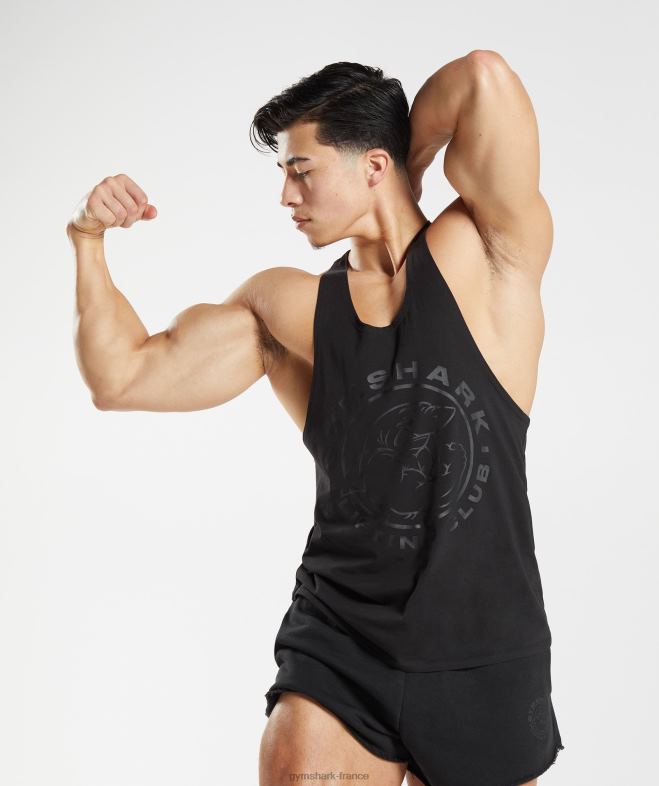 Gymshark longeron hérité noir Hommes 6HF281019