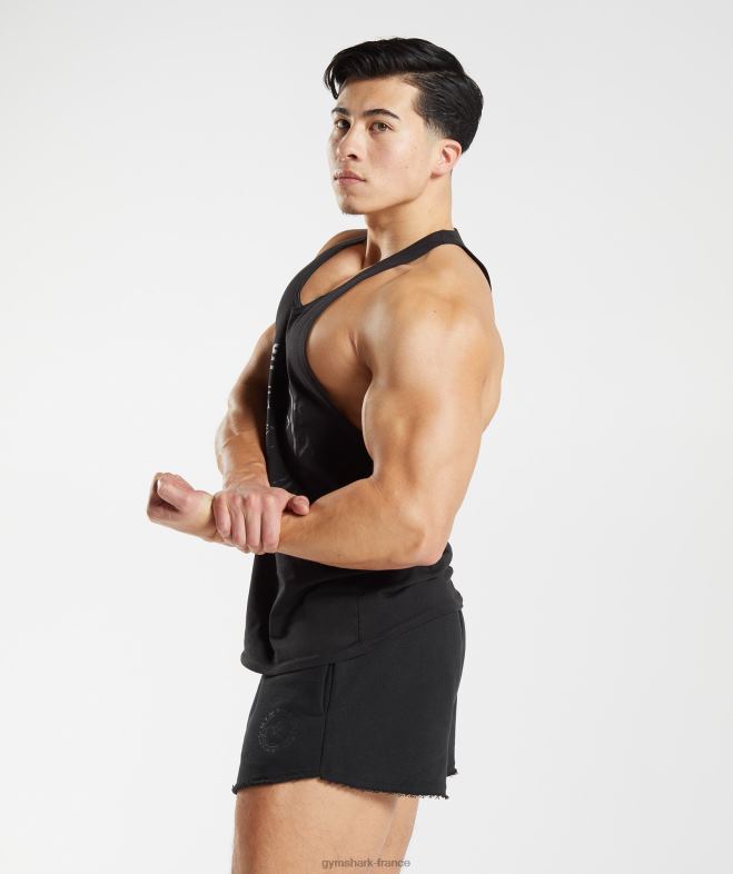 Gymshark longeron hérité noir Hommes 6HF281019