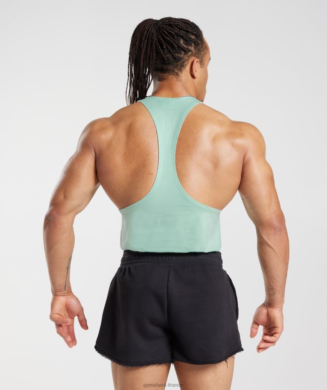 Gymshark longeron hérité vert d\eau Hommes 6HF281011