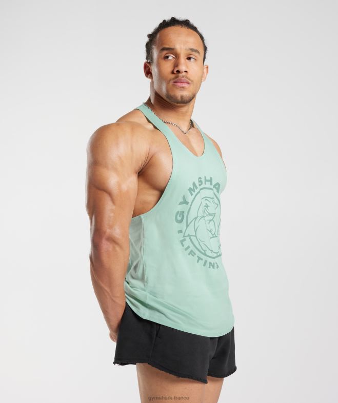 Gymshark longeron hérité vert d\eau Hommes 6HF281011
