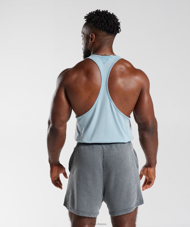 Gymshark longeron lavé sous pression bleu d\ozone Hommes 6HF28982