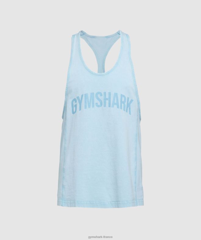 Gymshark longeron lavé sous pression bleu d\ozone Hommes 6HF28982