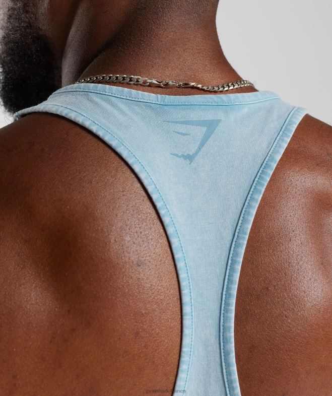 Gymshark longeron lavé sous pression bleu d\ozone Hommes 6HF28982