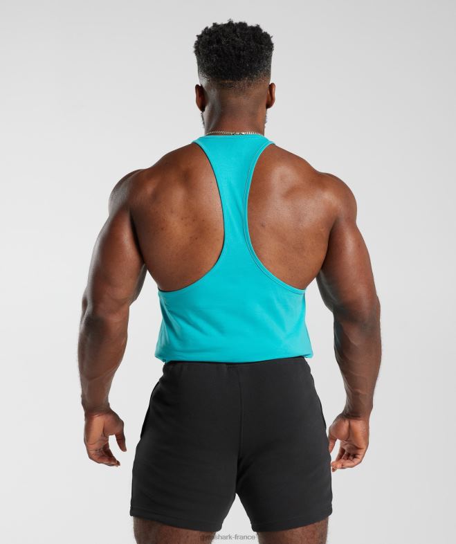 Gymshark longeron à ondes rétro bleu égéen Hommes 6HF28990