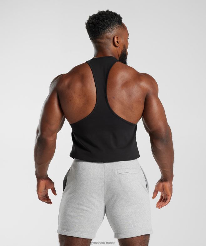 Gymshark longeron à ondes rétro noir Hommes 6HF28991