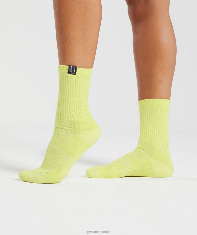 Gymshark lot de 1 paire de chaussettes Whitney Tab varech vert unisexe 6HF281090