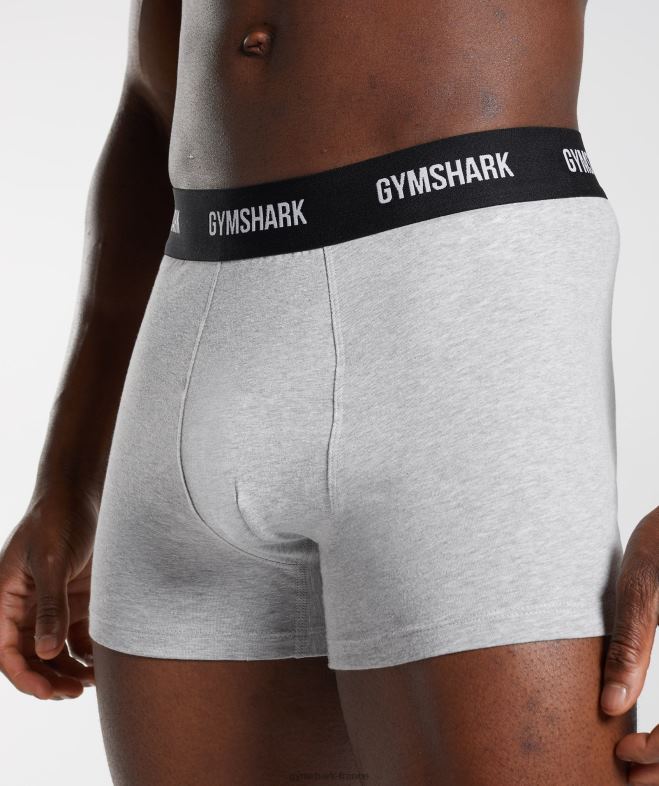 Gymshark lot de 2 boxers chiné gris clair Hommes 6HF281051