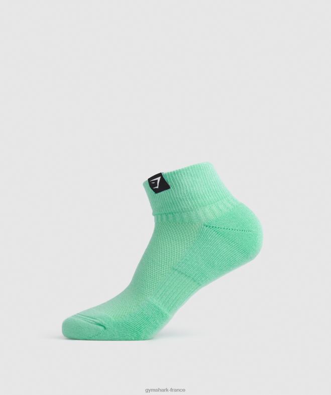 Gymshark lot de 3 paires de chaussettes à languette tissée fuchsia/bleu/bleu raisin unisexe 6HF281107