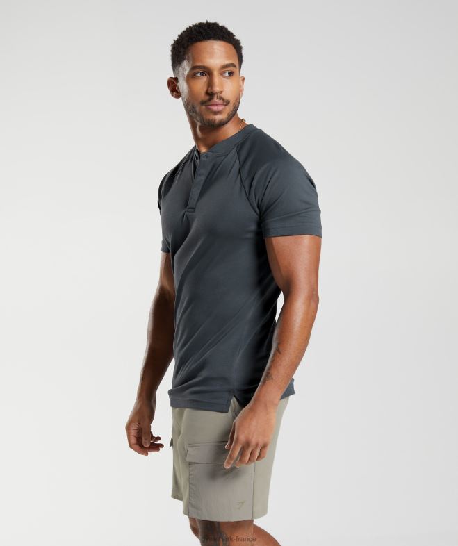 Gymshark polo de jour de repos pour les déplacements domicile-travail gris cosmique Hommes 6HF28768