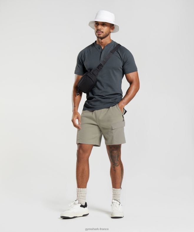 Gymshark polo de jour de repos pour les déplacements domicile-travail gris cosmique Hommes 6HF28768