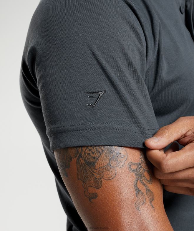 Gymshark polo de jour de repos pour les déplacements domicile-travail gris cosmique Hommes 6HF28768