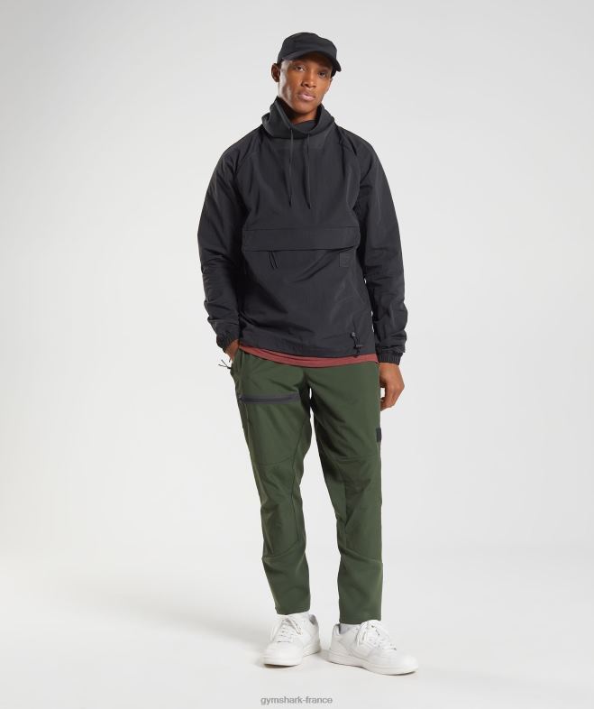 Gymshark reprendre l\anorak noir Hommes 6HF28828