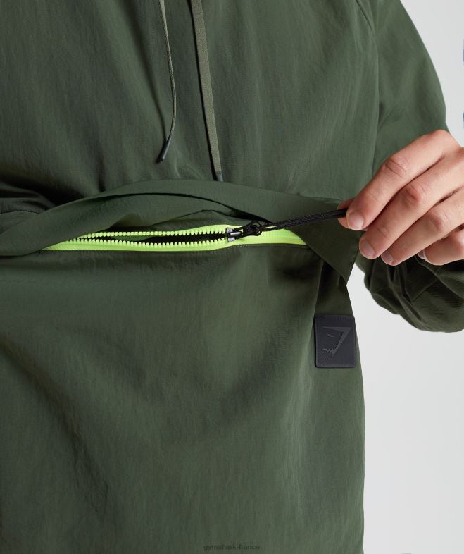 Gymshark reprendre l\anorak olive mousse Hommes 6HF28834