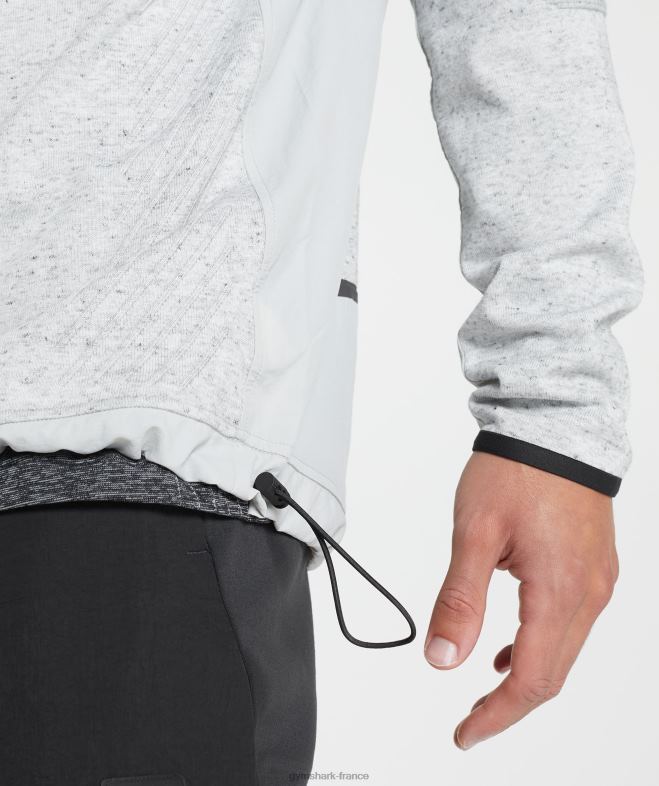 Gymshark reprendre l\équipage chiné gris clair Hommes 6HF28818