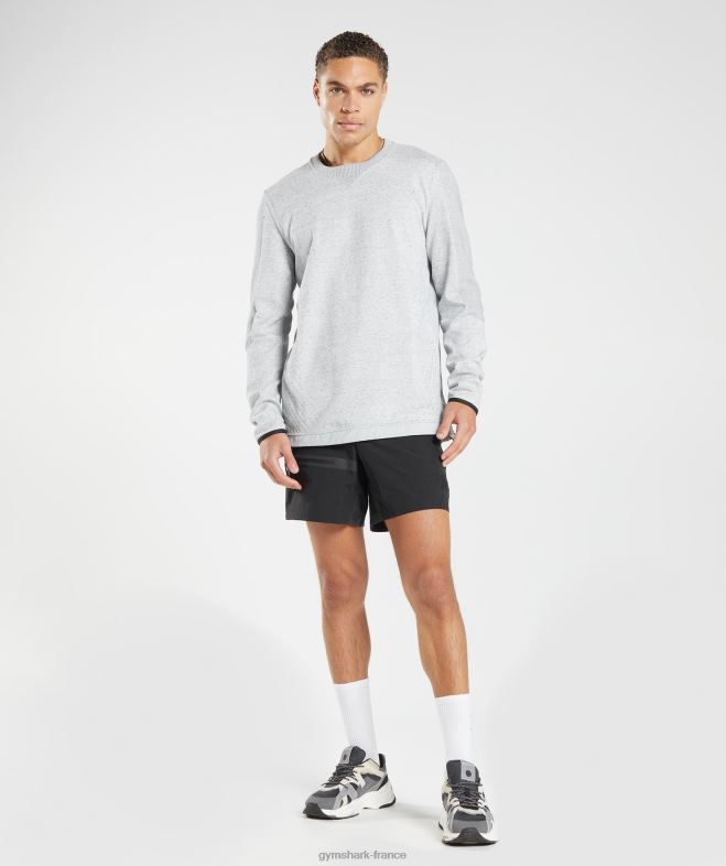 Gymshark reprendre l\équipage chiné gris clair Hommes 6HF28818