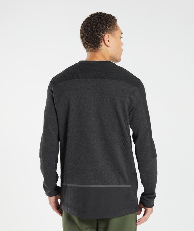 Gymshark reprendre l\équipage marne noire Hommes 6HF28830