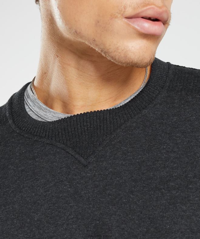 Gymshark reprendre l\équipage marne noire Hommes 6HF28830