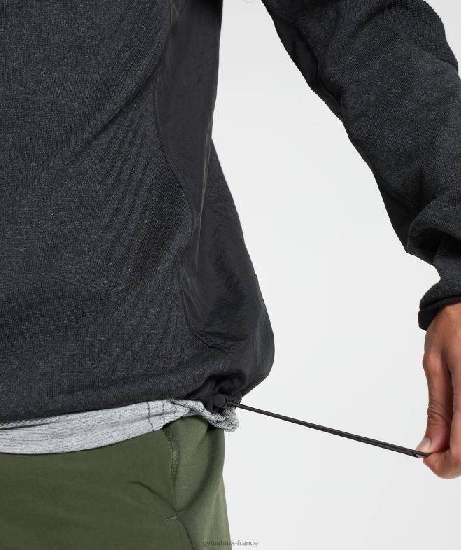 Gymshark reprendre l\équipage marne noire Hommes 6HF28830