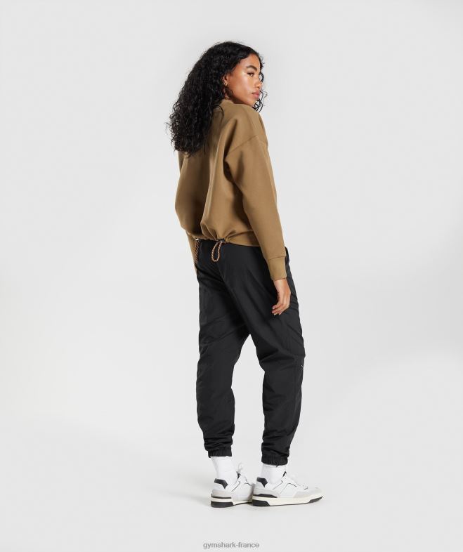 Gymshark reprendre l\équipe de transpiration flaque d\eau marron femmes 6HF28396