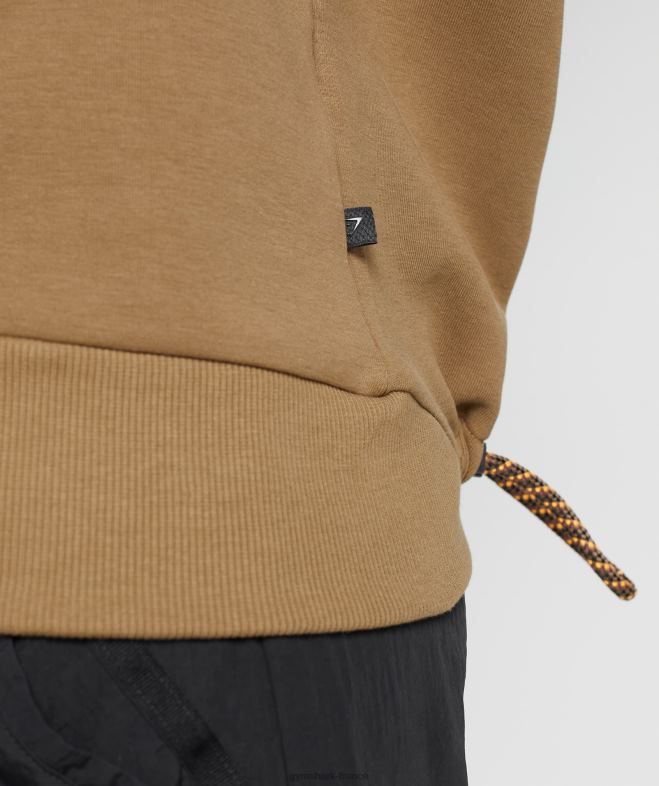 Gymshark reprendre l\équipe de transpiration flaque d\eau marron femmes 6HF28396