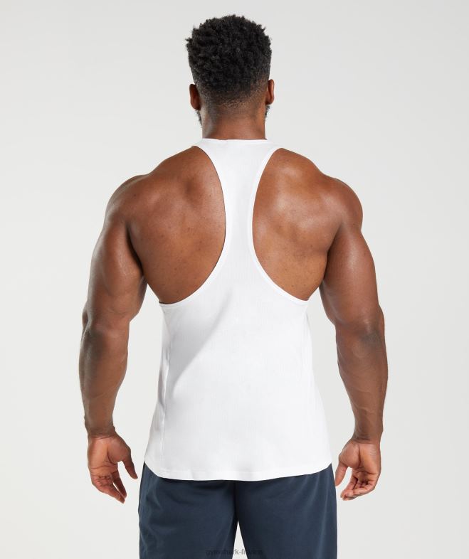 Gymshark réagir blanc Hommes 6HF28981