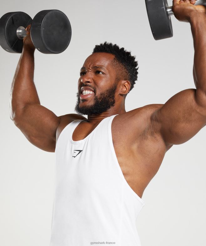 Gymshark réagir blanc Hommes 6HF28981