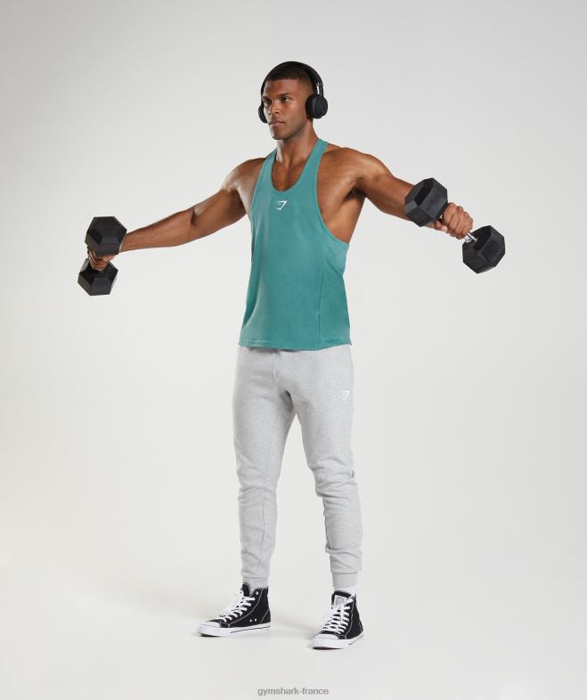 Gymshark réagir bleu ardoise Hommes 6HF28995