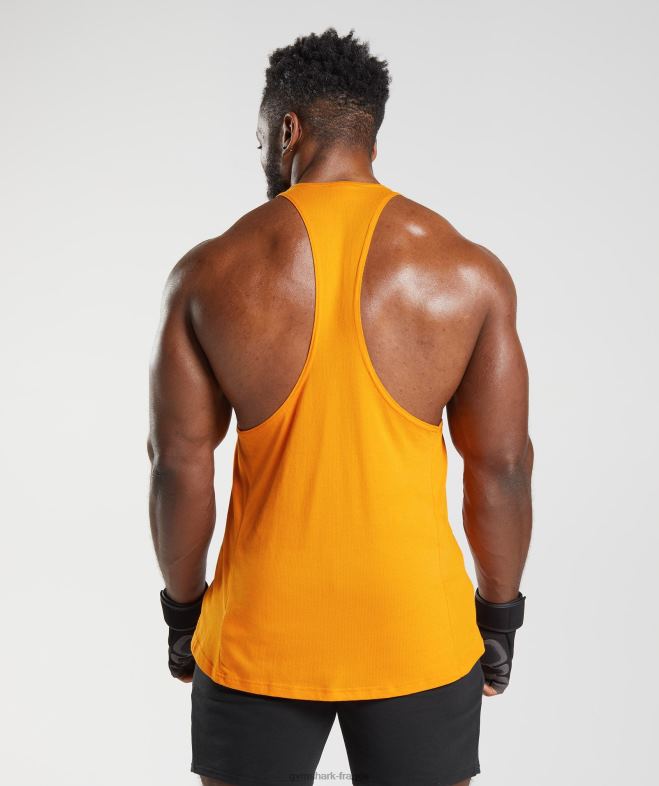 Gymshark réagir orange éclatant de soleil Hommes 6HF281025