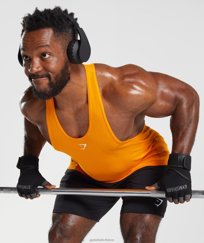 Gymshark réagir orange éclatant de soleil Hommes 6HF281025