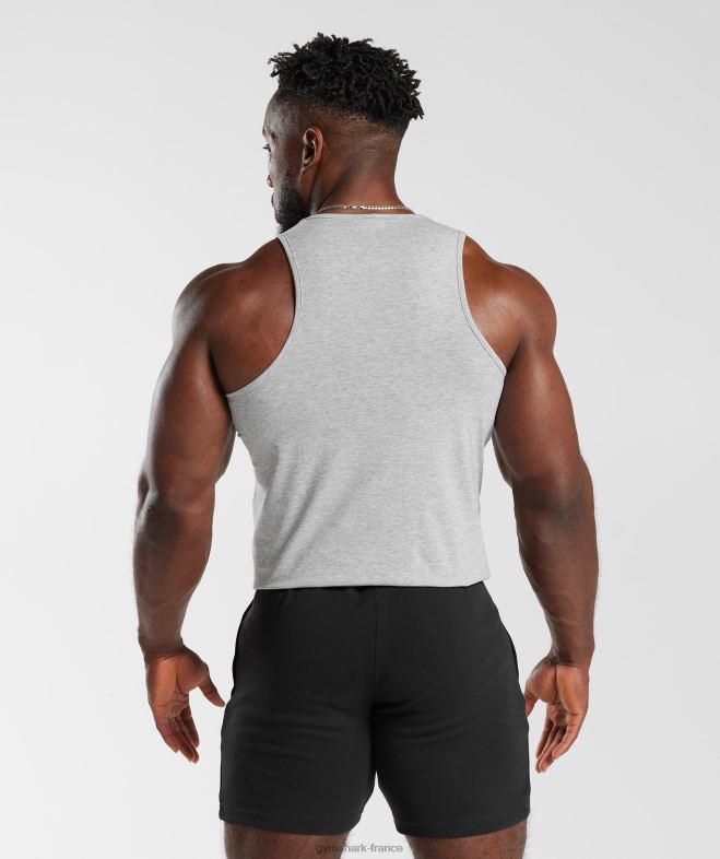 Gymshark réservoir critique 20 chiné gris clair Hommes 6HF28919