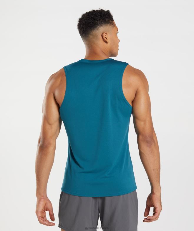 Gymshark réservoir d\arrivée bleu atlantique Hommes 6HF28934