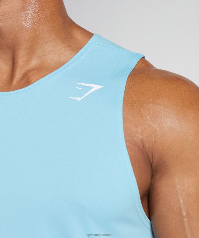 Gymshark réservoir d\arrivée bleu iceberg Hommes 6HF28965