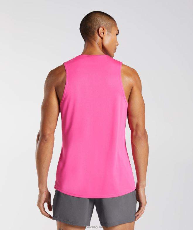 Gymshark réservoir d\arrivée fuchsia brillant Hommes 6HF28957