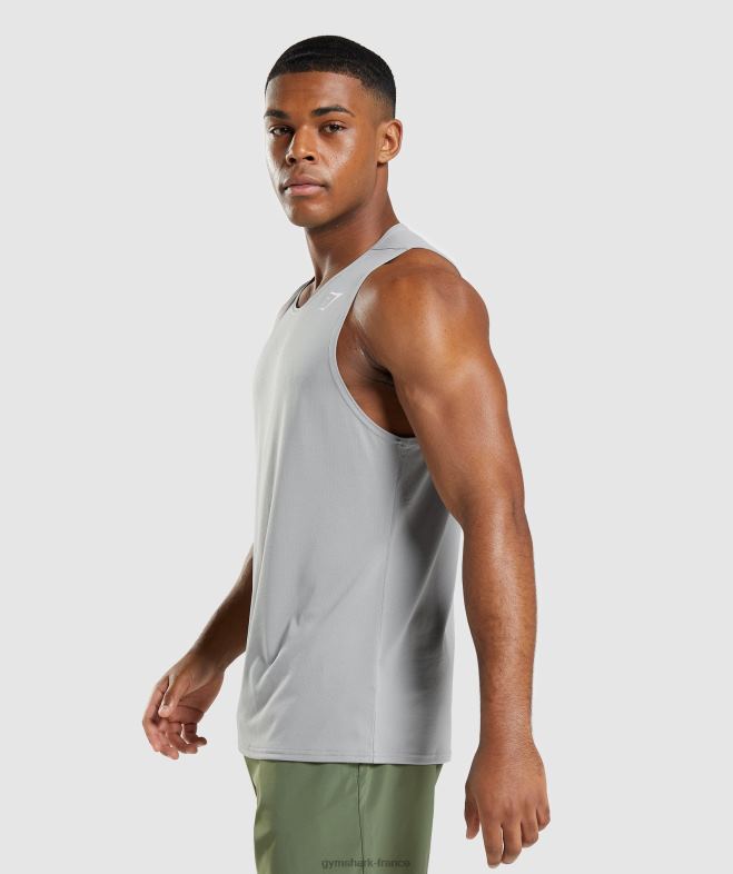 Gymshark réservoir d\arrivée gris fumé Hommes 6HF28953