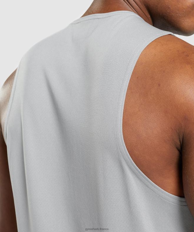 Gymshark réservoir d\arrivée gris fumé Hommes 6HF28953