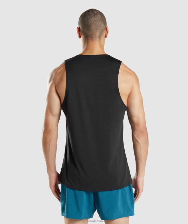 Gymshark réservoir d\arrivée noir Hommes 6HF28884
