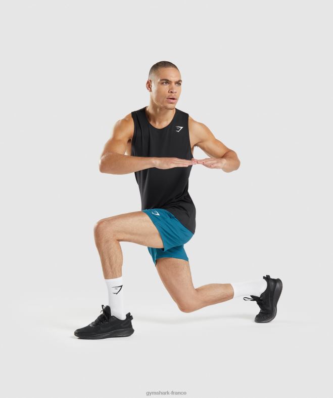 Gymshark réservoir d\arrivée noir Hommes 6HF28884