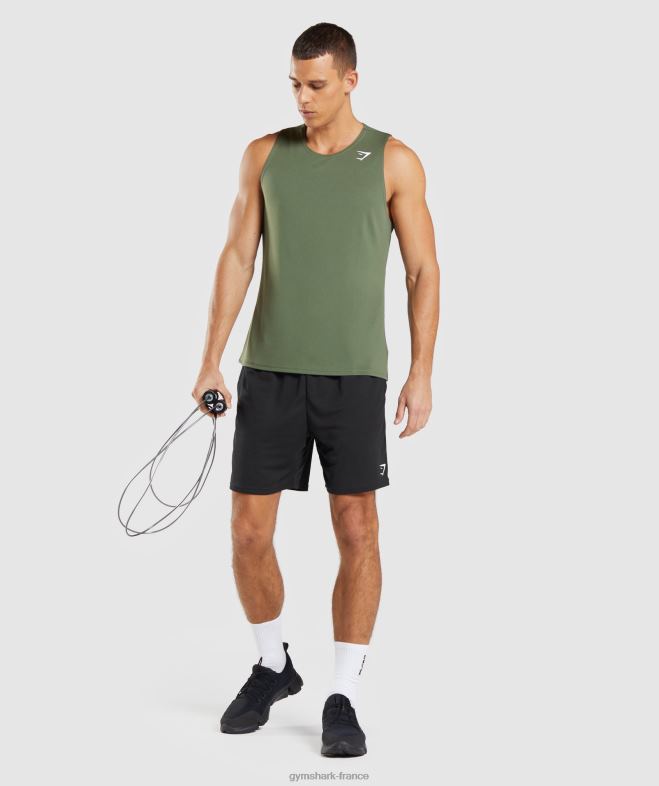 Gymshark réservoir d\arrivée noyau d\olive Hommes 6HF28892